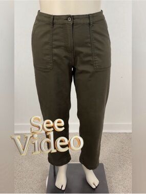 👛 (ANY 2/$25) CLASSIC EDITIONS Green Tapered Pants